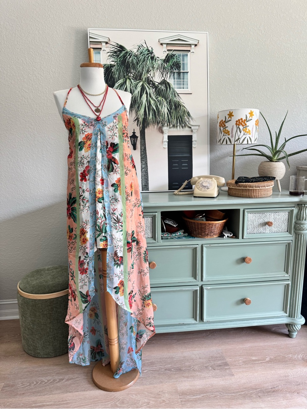 Agua Bendita x REVOLVE Victoria dress Backless Floral High-Low Maxi